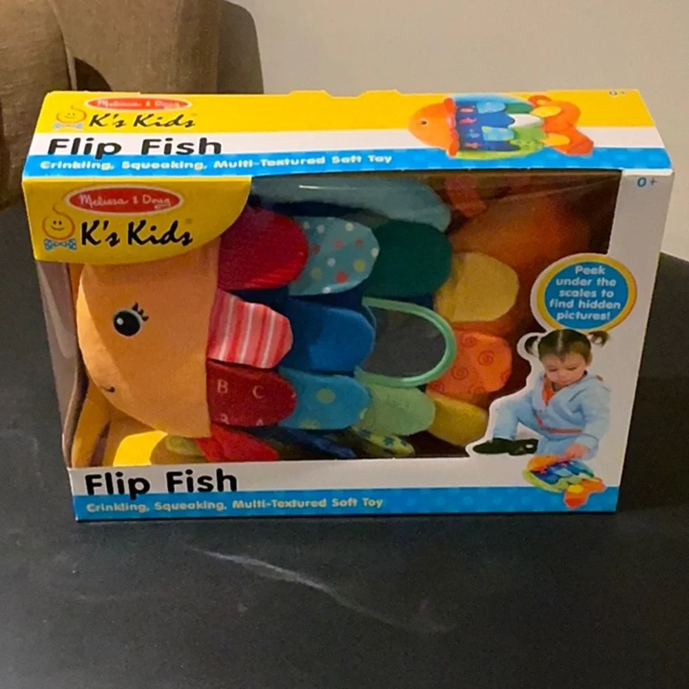 Melissa & Doug Orange and Red Learning Fish Toy